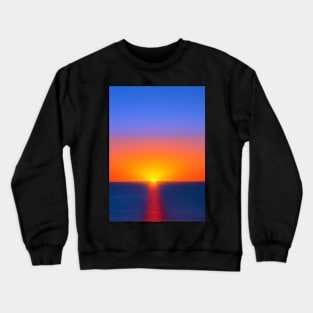 EVOCATIVE SIMPLE OCEAN SUNSET Crewneck Sweatshirt